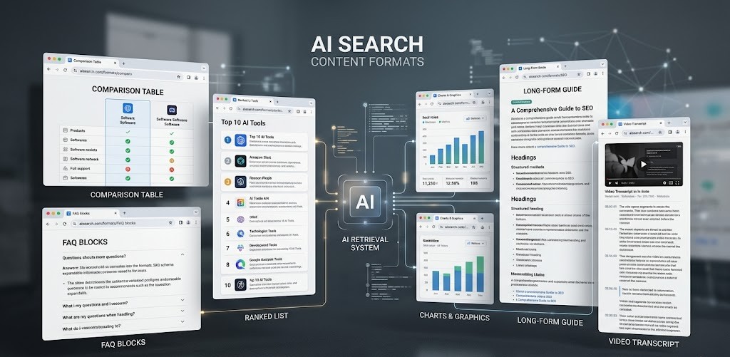 AI search content formats