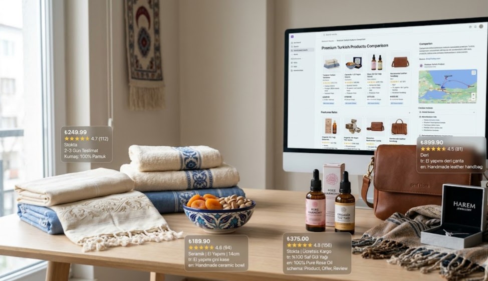 Turkish e-commerce pages
